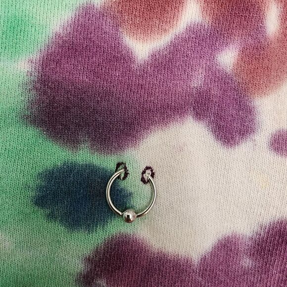 KkCo Tie Dye Oversized Pierced Sweatshirt Unisex Size S - Picture 7 of 10